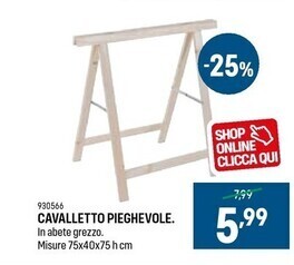 Cfadda Cavalletto pieghevole offerta