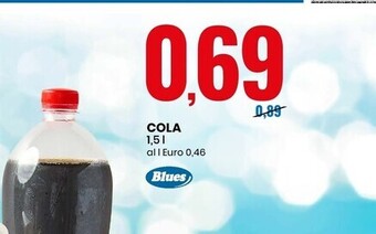 Eurospin Blues cola offerta