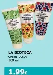 Tigotà La bioteca - crema corpo offerta