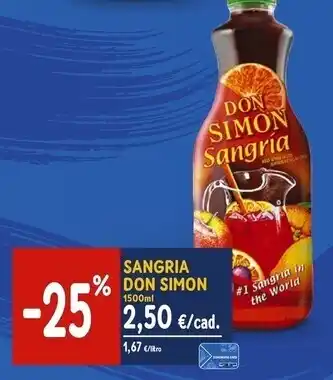 Sapore di Mare Sangria don simon 150 cl offerta
