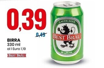 Eurospin Best bräu birra offerta