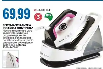 Eurospin Enkho sistema stirante a ricarica continua offerta