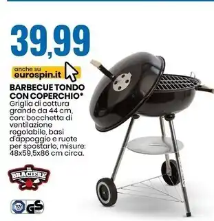 Eurospin Il braciere barbecue tondo con coperchio offerta