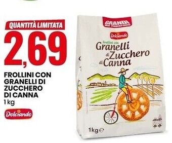 Eurospin Dolciando frollini con granelli di zucchero di canna offerta