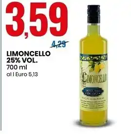 Eurospin Limoncello 25% vol. offerta