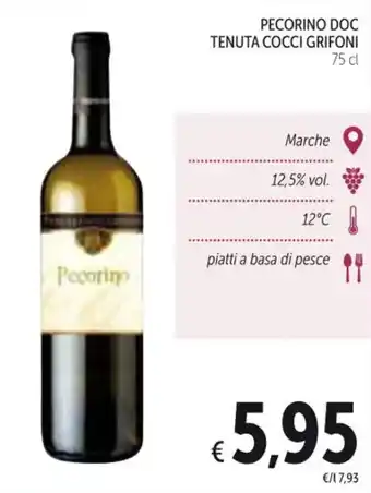 Spazio Conad PECORINO DOC TENUTA COCCI GRIFONI 75 cl offerta