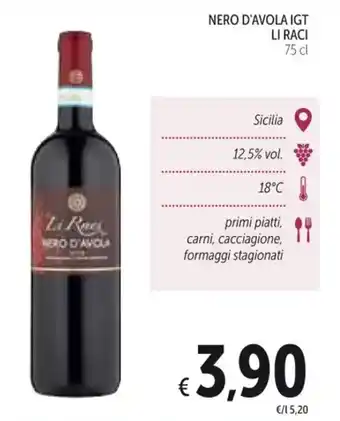 NERO D'AVOLA IGT LI RACI 75 cl