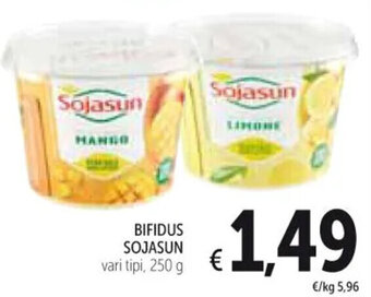 Spazio Conad BIFIDUS SOJASUN vari tipi, 250 g offerta