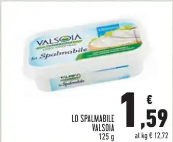 Conad LO SPALMABILE VALSOIA 125 g offerta
