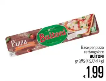 Maxi Supermercati Buitoni Base per pizza rettangolare 385gr offerta