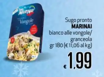 Maxi Supermercati Marinai Sugo pronto 180gr offerta