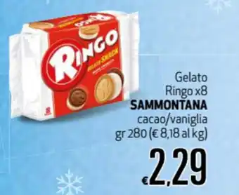 Maxi Supermercati Sammontana Gelato Ringo x8 280gr offerta