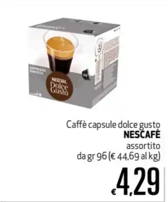 Nescafé Caffè capsule dolce gusto 96gr
