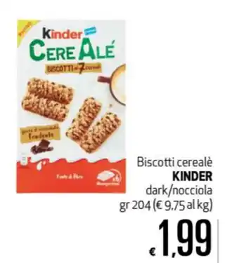 Maxi Supermercati Kinder Cerealè Biscotti 204gr offerta