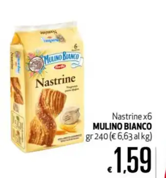 Maxi Supermercati Mulino Bianco Nastrine x6 240gr offerta