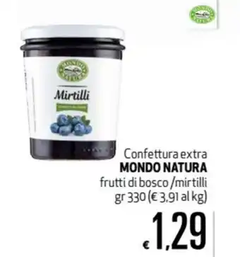 Maxi Supermercati Mondo Natura Confettura extra 330gr offerta