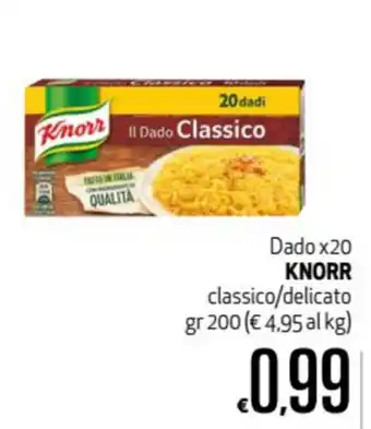 Maxi Supermercati Knorr Dado x20 200gr offerta