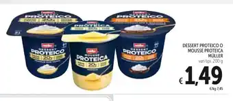 Spazio Conad DESSERT PROTEICO O MOUSSE PROTEICA MÜLLER vari tipi, 200 g offerta