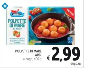 Spazio Conad POLPETTE DI MARE ARBI 400 g offerta