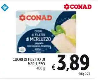 Spazio Conad CUORI DI FILETTO DI MERLUZZO 400 g offerta