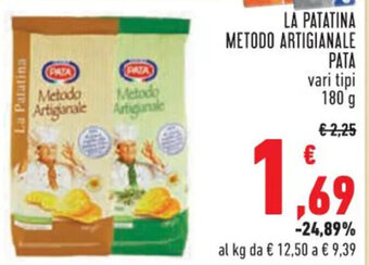 Conad LA PATATINA METODO ARTIGIANALE PATA 180 g offerta