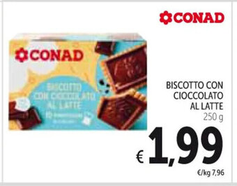 Spazio Conad BISCOTTO CON CIOCCOLATO AL LATTE 250 g offerta