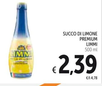Spazio Conad SUCCO DI LIMONE PREMIUM LIMMI 500 ml offerta