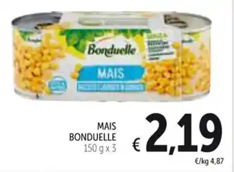 Spazio Conad MAIS BONDUELLE 150 g x 3 offerta