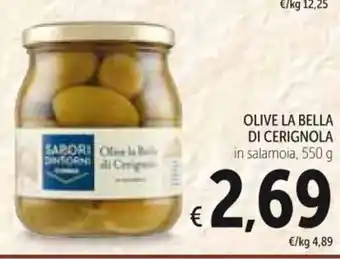 Spazio Conad OLIVE LA BELLA DI CERIGNOLA 550 g offerta