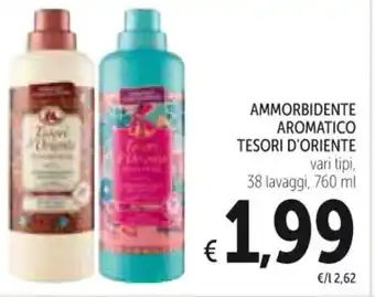 Spazio Conad AMMORBIDENTE AROMATICO TESORI D'ORIENTE 38 lavaggi, 760 ml offerta