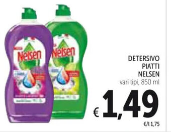 Spazio Conad DETERSIVO PIATTI NELSEN vari tipi, 850 ml offerta