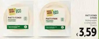 Spazio Conad PIATTI FONDI O PIANI 35 pezzi offerta