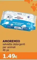 Amore mio salviette detergenti per animali