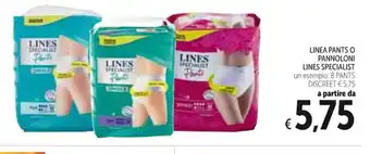 Spazio Conad LINEA PANTS O PANNOLONI LINES SPECIALIST offerta