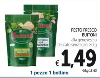 Spazio Conad PESTO FRESCO BUITONI 80 g offerta
