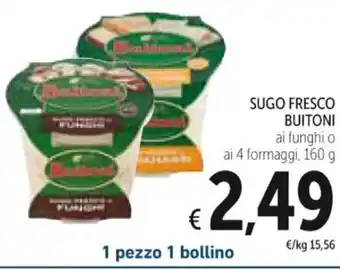 Spazio Conad SUGO FRESCO BUITONI ai 4 formaggi, 160 g offerta