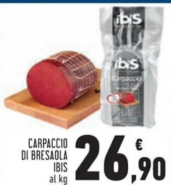 Conad CARPACCIO DI BRESAOLA IBIS al kg offerta