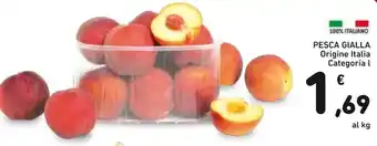 Spazio Conad PESCA GIALLA Origine offerta