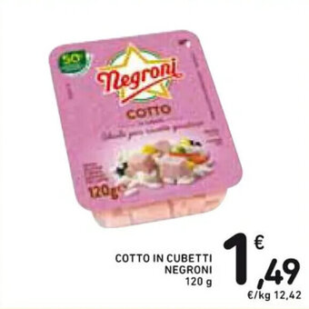 Spazio Conad COTTO IN CUBETTI NEGRONI 120 g offerta