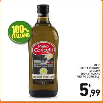 Spazio Conad OLIO EXTRA VERGINE DI OLIVA 100% ITALIANO PIETRO CORICELLI 1 l offerta