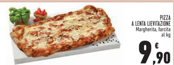Conad PIZZA A LENTA LIEVITAZIONE Margherita, farcita al kg offerta
