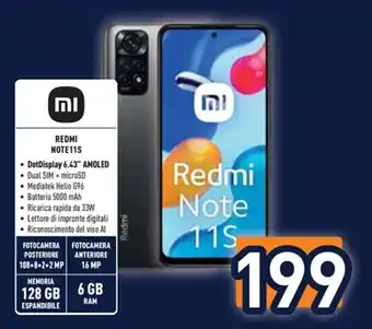 Unieuro mi REDMI NOTE11S offerta