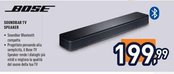 Unieuro BOSE SOUNDBAR TV SPEAKER offerta