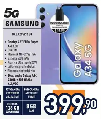 Unieuro 5G GALAXY A345G offerta