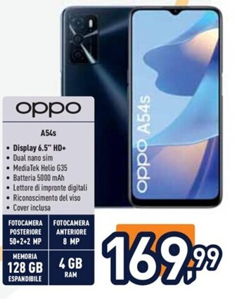Unieuro oppo A54s offerta