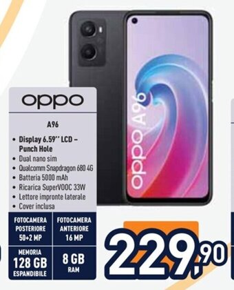 Unieuro oppo A96 offerta
