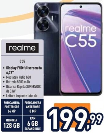 Unieuro realme C55 offerta