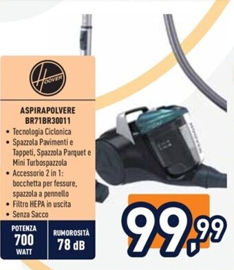Unieuro ASPIRAPOLVERE BR71BR30011 offerta
