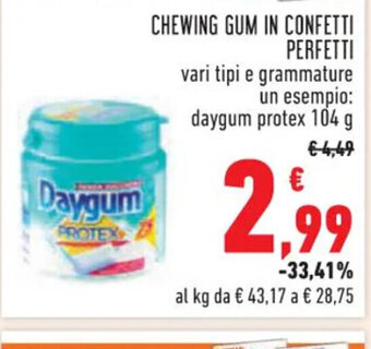 CHEWING GUM IN CONFETTI PERFETTI 104 g