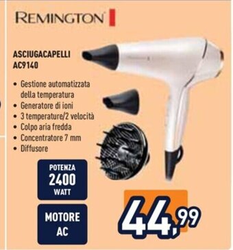 Unieuro REMINGTON ASCIUGACAPELLI AC9140 offerta